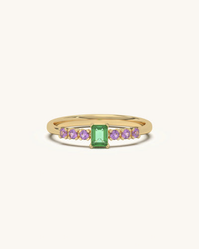 Emerald Cut Gem Ring