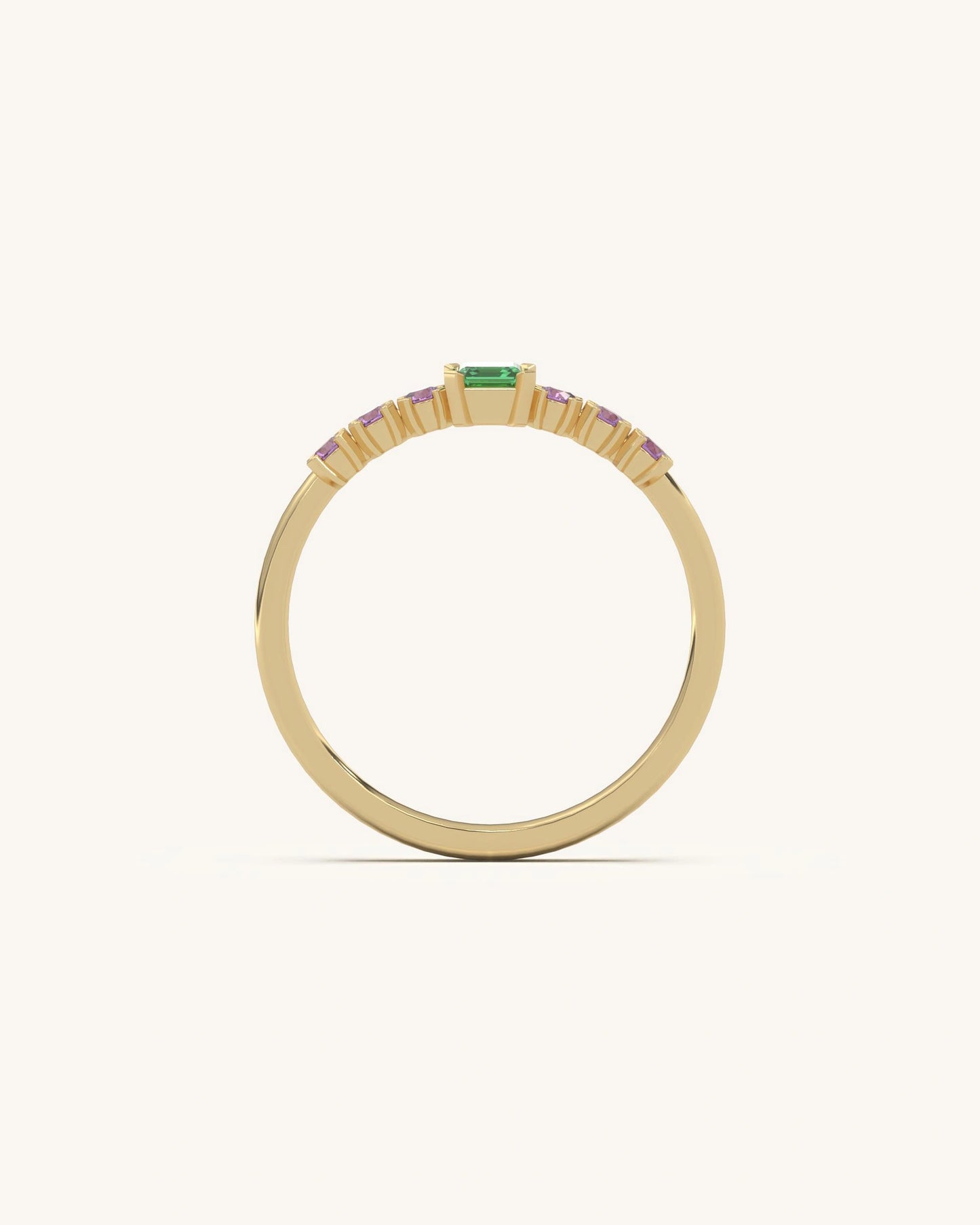 Emerald Cut Gem Ring