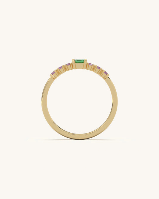 Emerald Cut Gem Ring