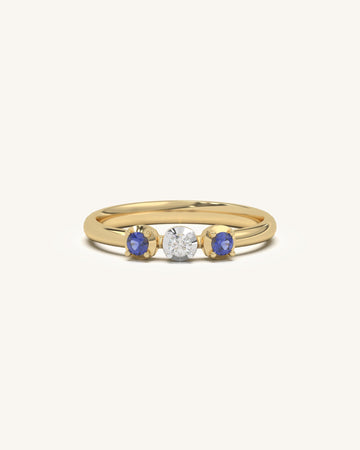 Triple Stone Accent Ring