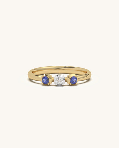 Triple Stone Accent Ring