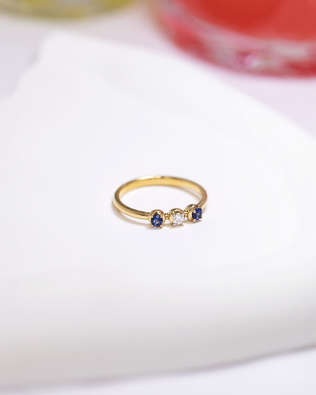 Triple Stone Accent Ring