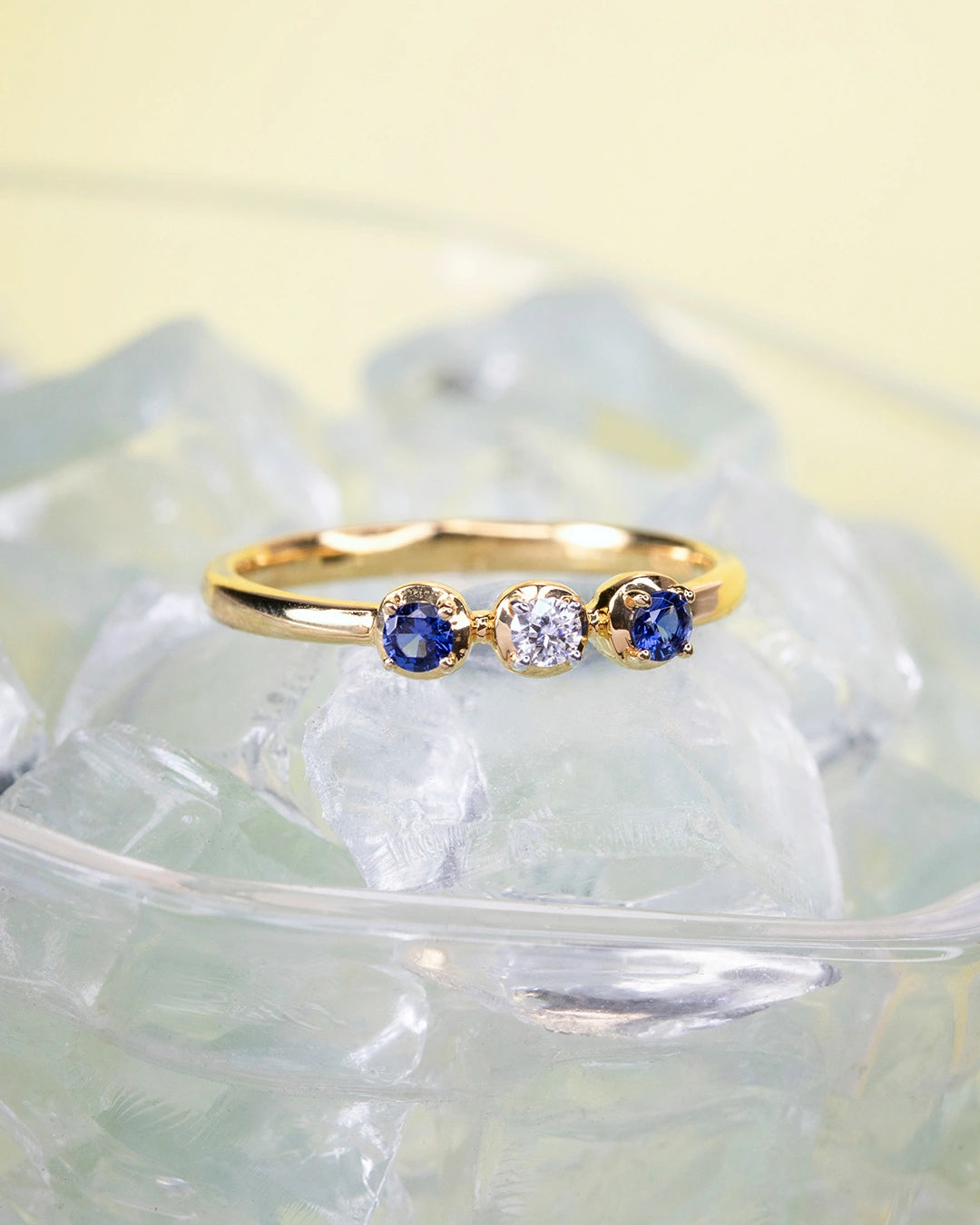 Triple Stone Accent Ring