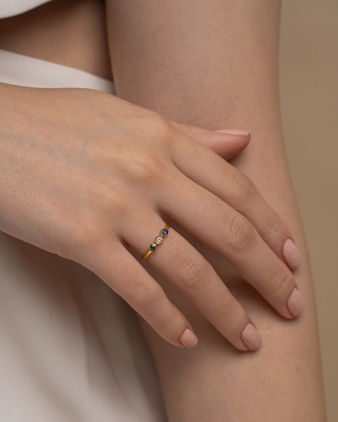 Triple Stone Accent Ring