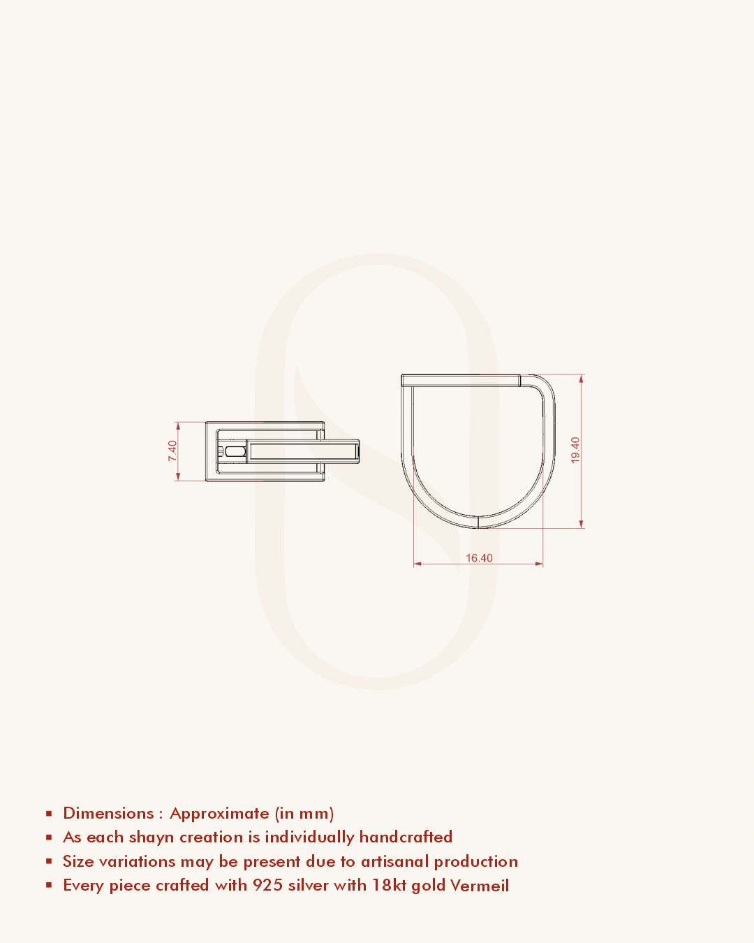 Frame Curve Enamel Ring