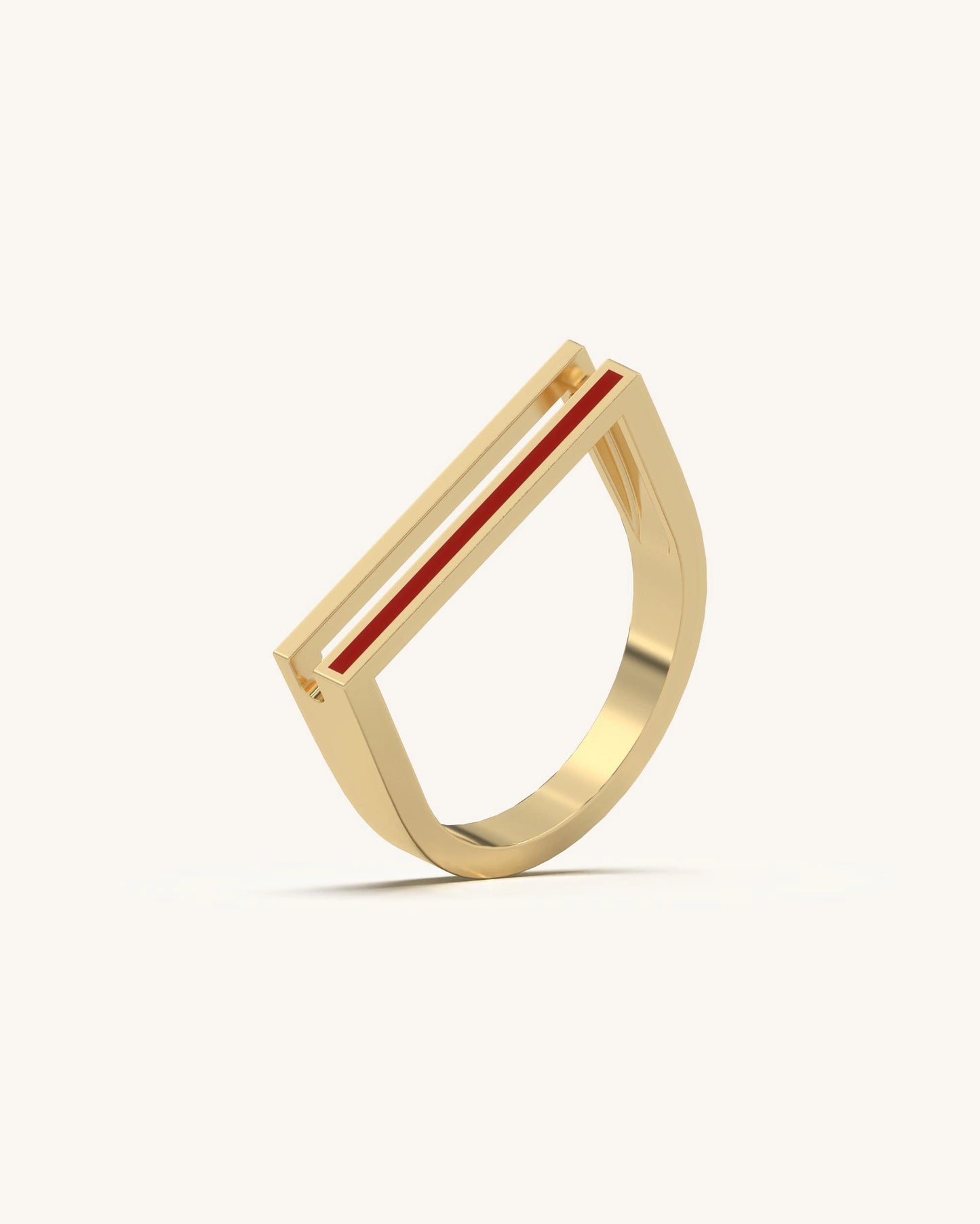 Red Accent Ring
