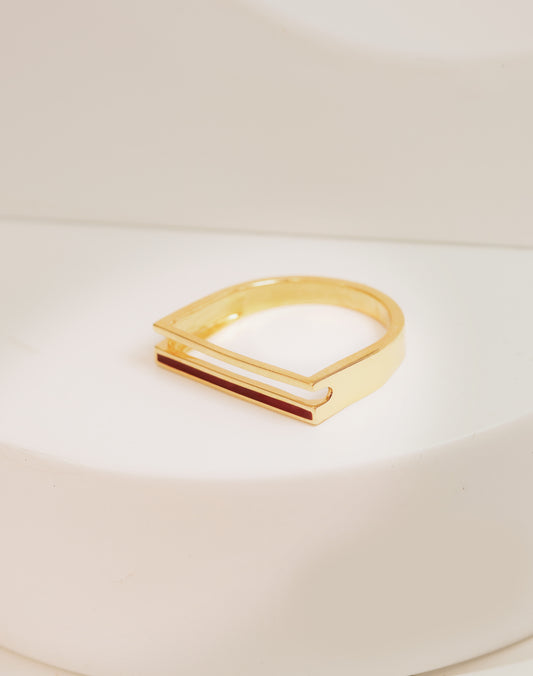 Red Accent Ring