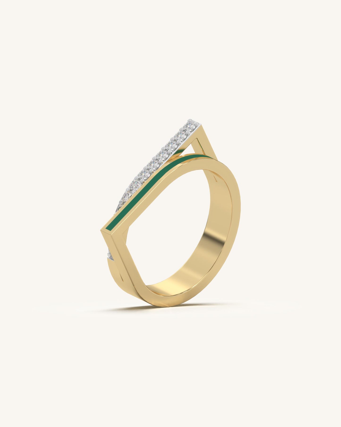 Diamond Wave Ring