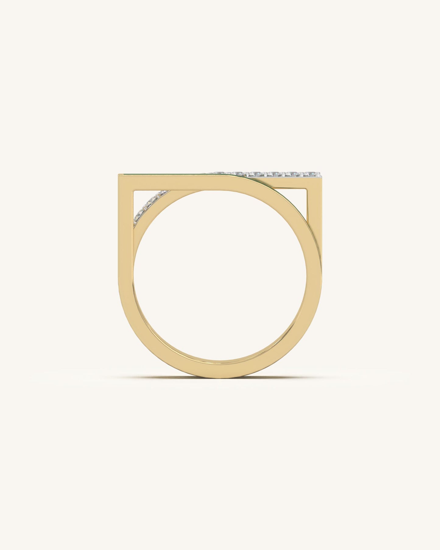 Diamond Wave Ring