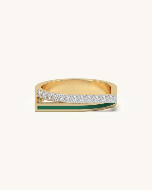 Diamond Wave Ring