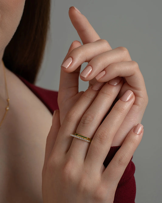 Diamond Wave Ring