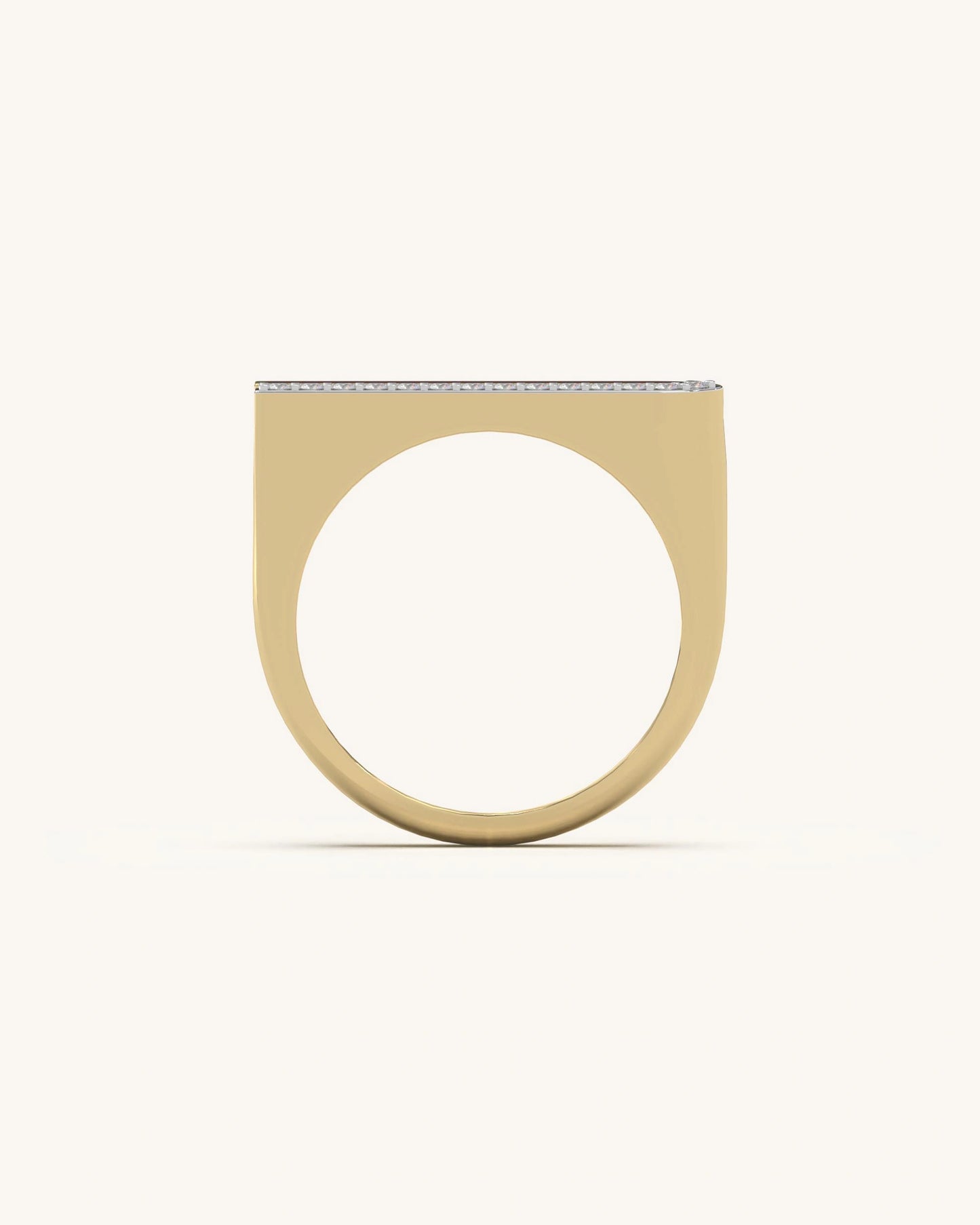 Curve Edge Diamond Ring