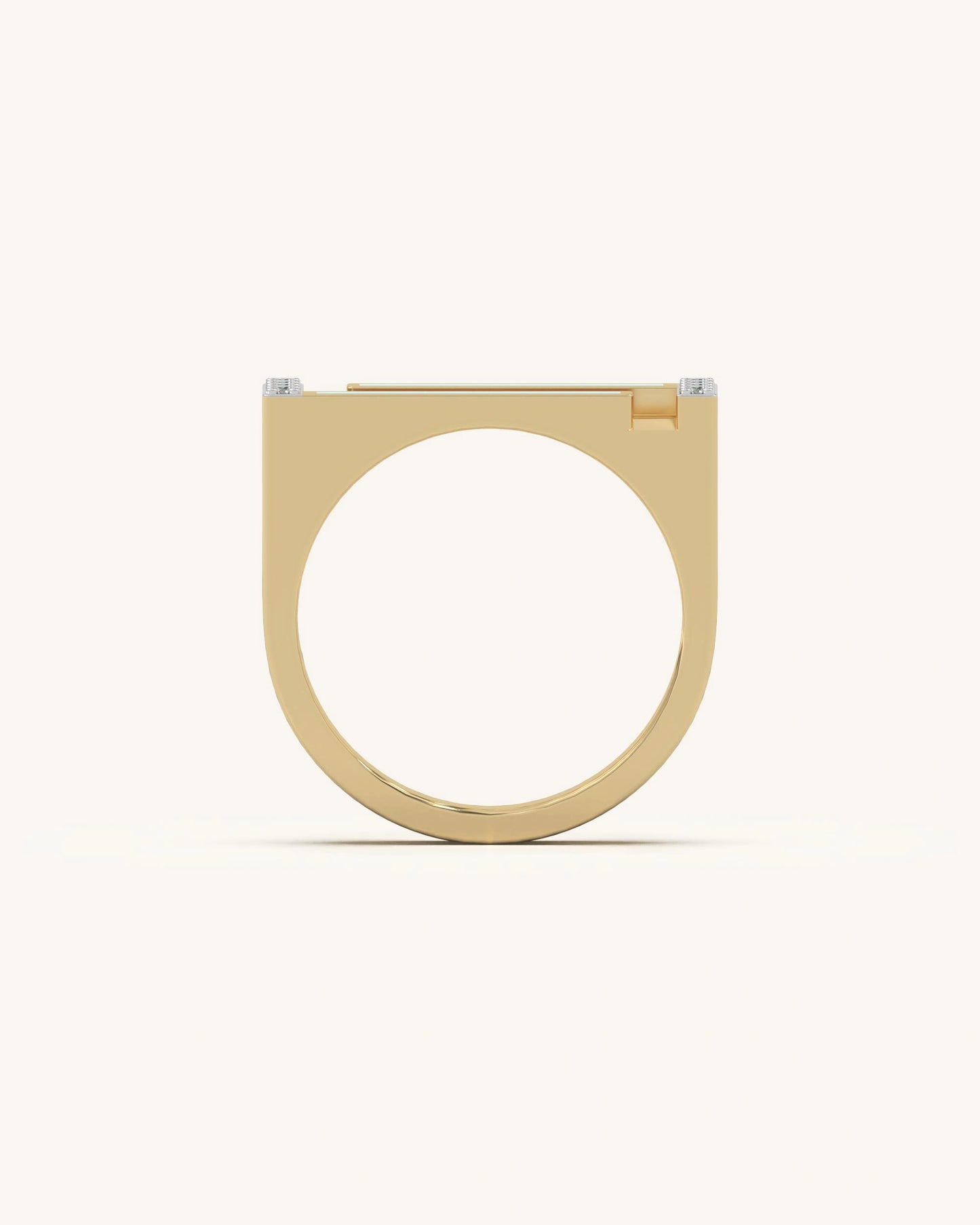 Double Bar Diamond Ring