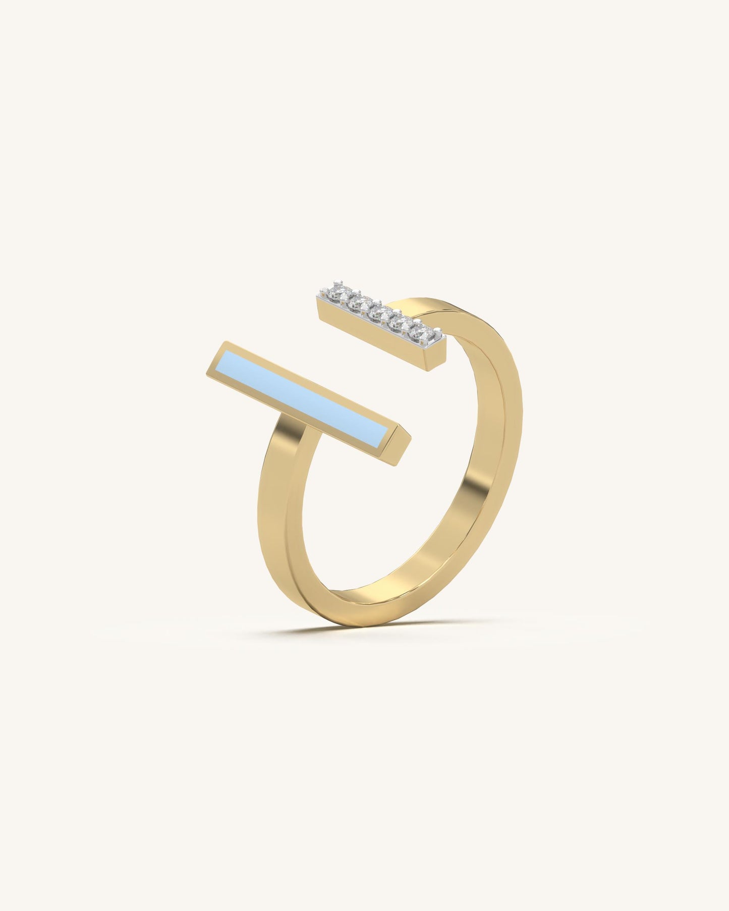 Split Duo Bar Ring