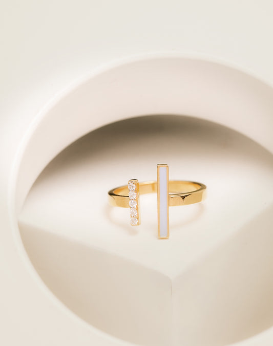 Split Duo Bar Ring