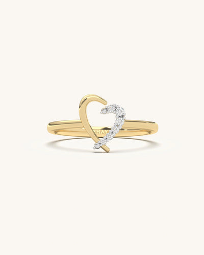 Half Heart Ring