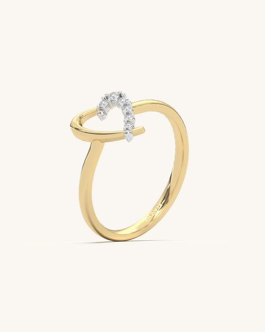 Half Heart Ring