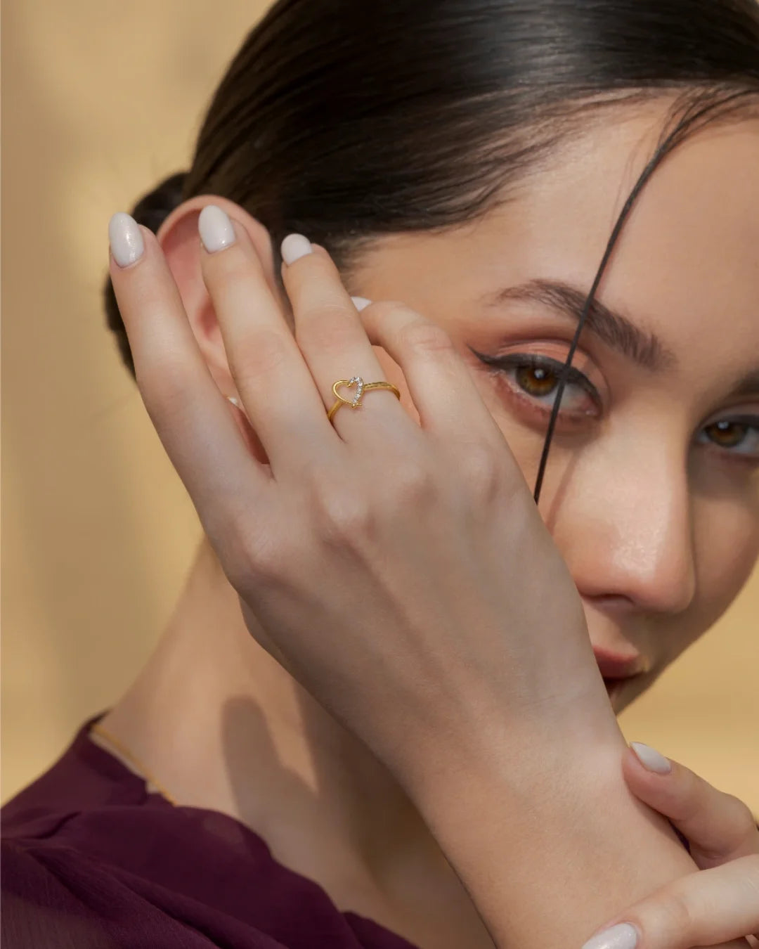 Half Heart Ring