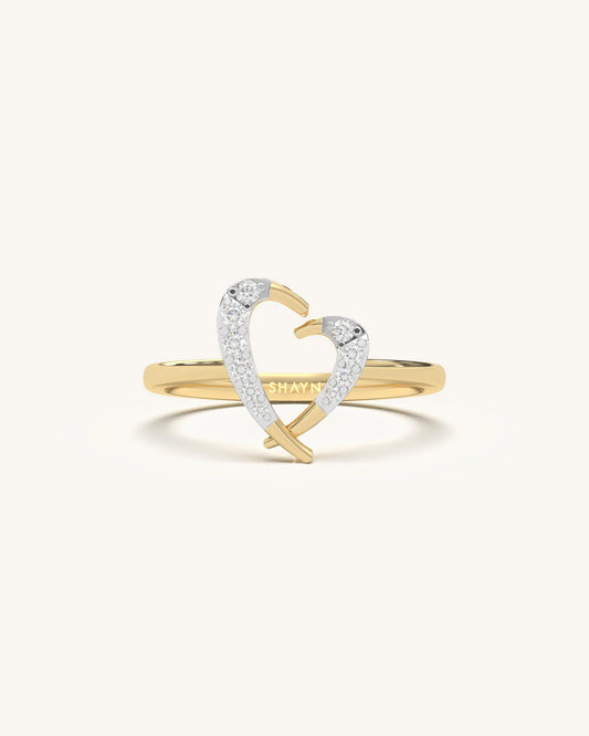 Twin Heart Ring