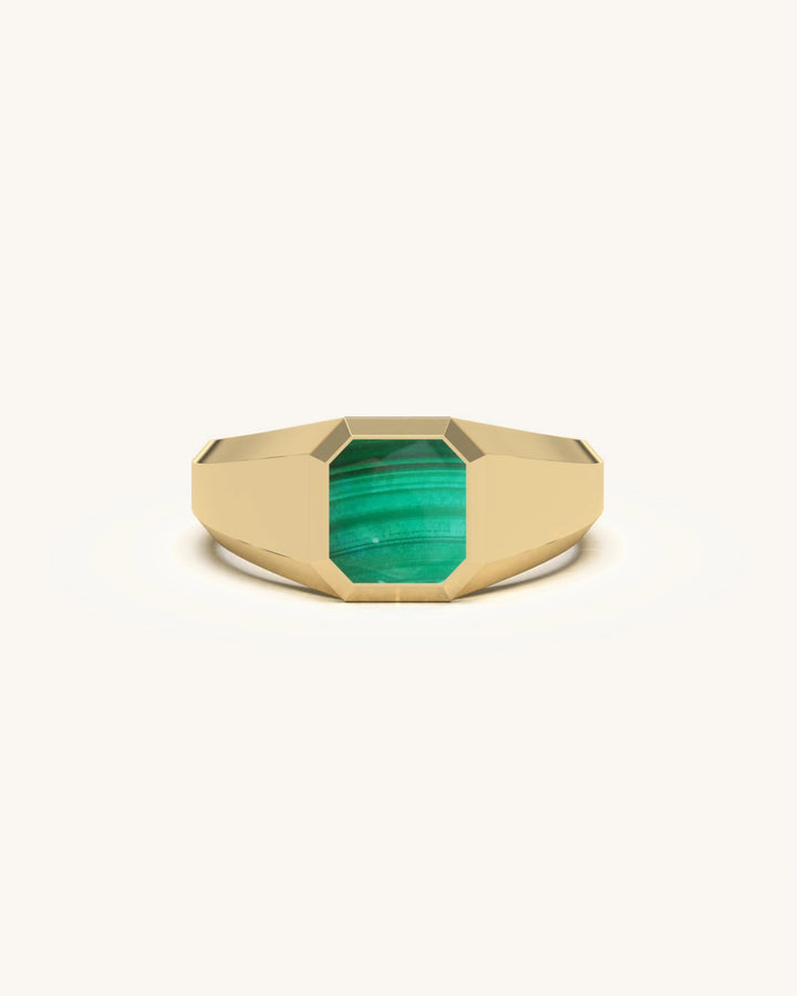 Malachite Signet Ring