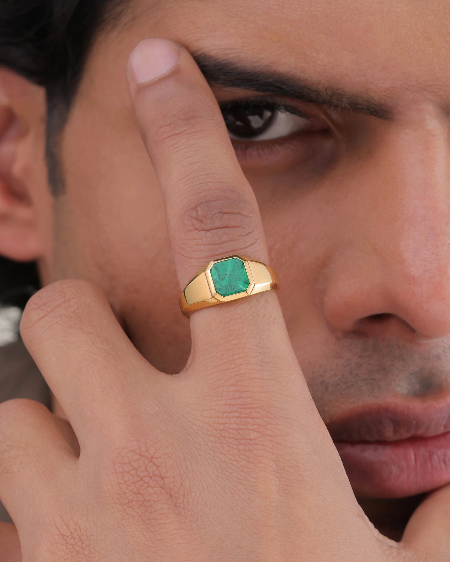Malachite Signet Ring
