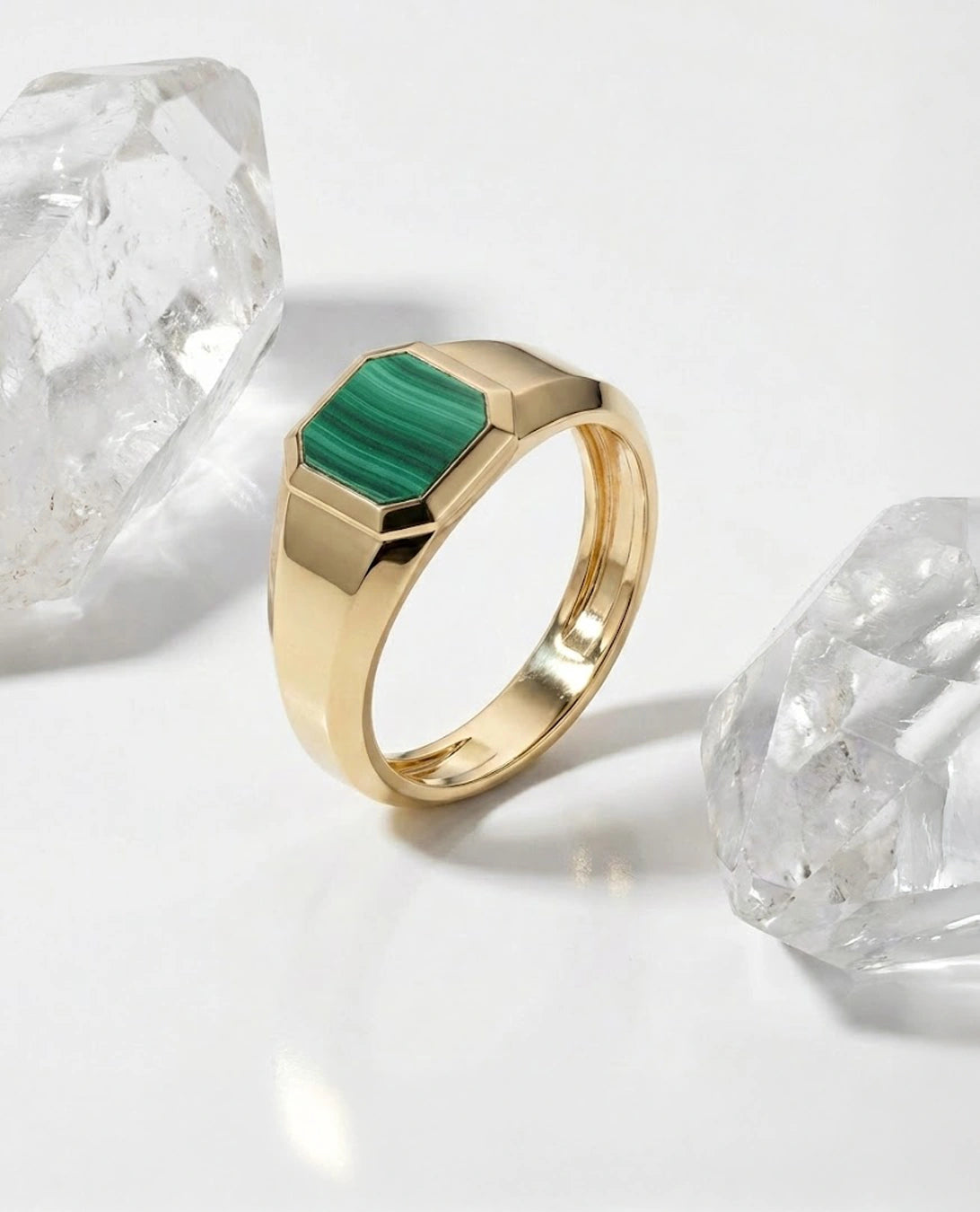 Malachite Signet Ring