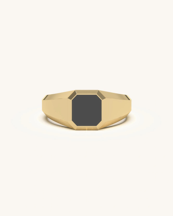 Classic Onyx Signet Ring