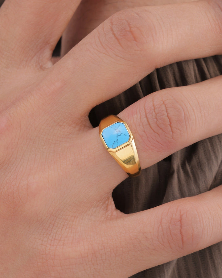 Turquoise Signet Ring
