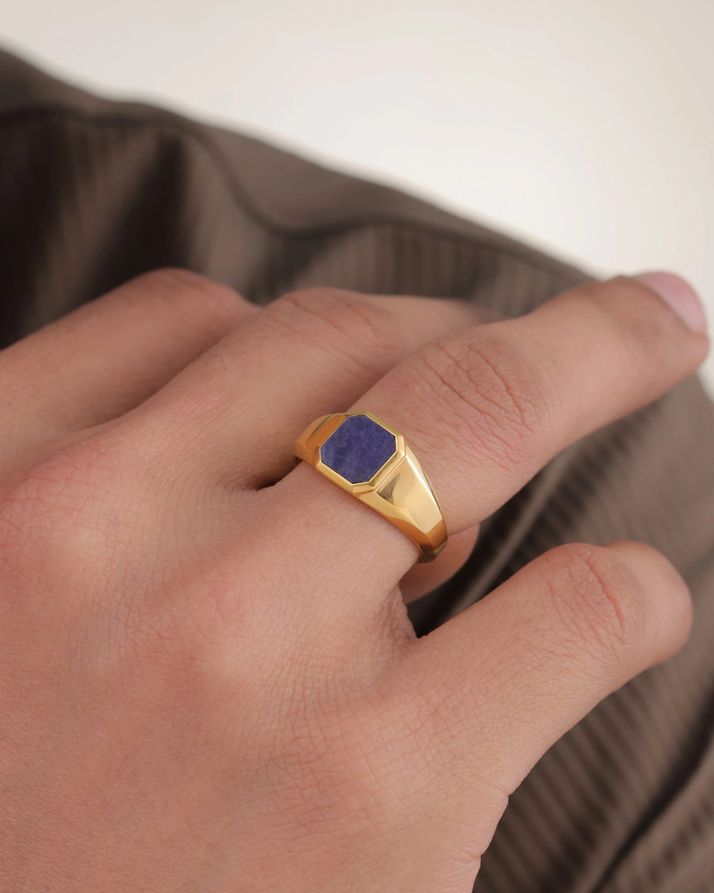 Lapis Lazuli Signet Ring