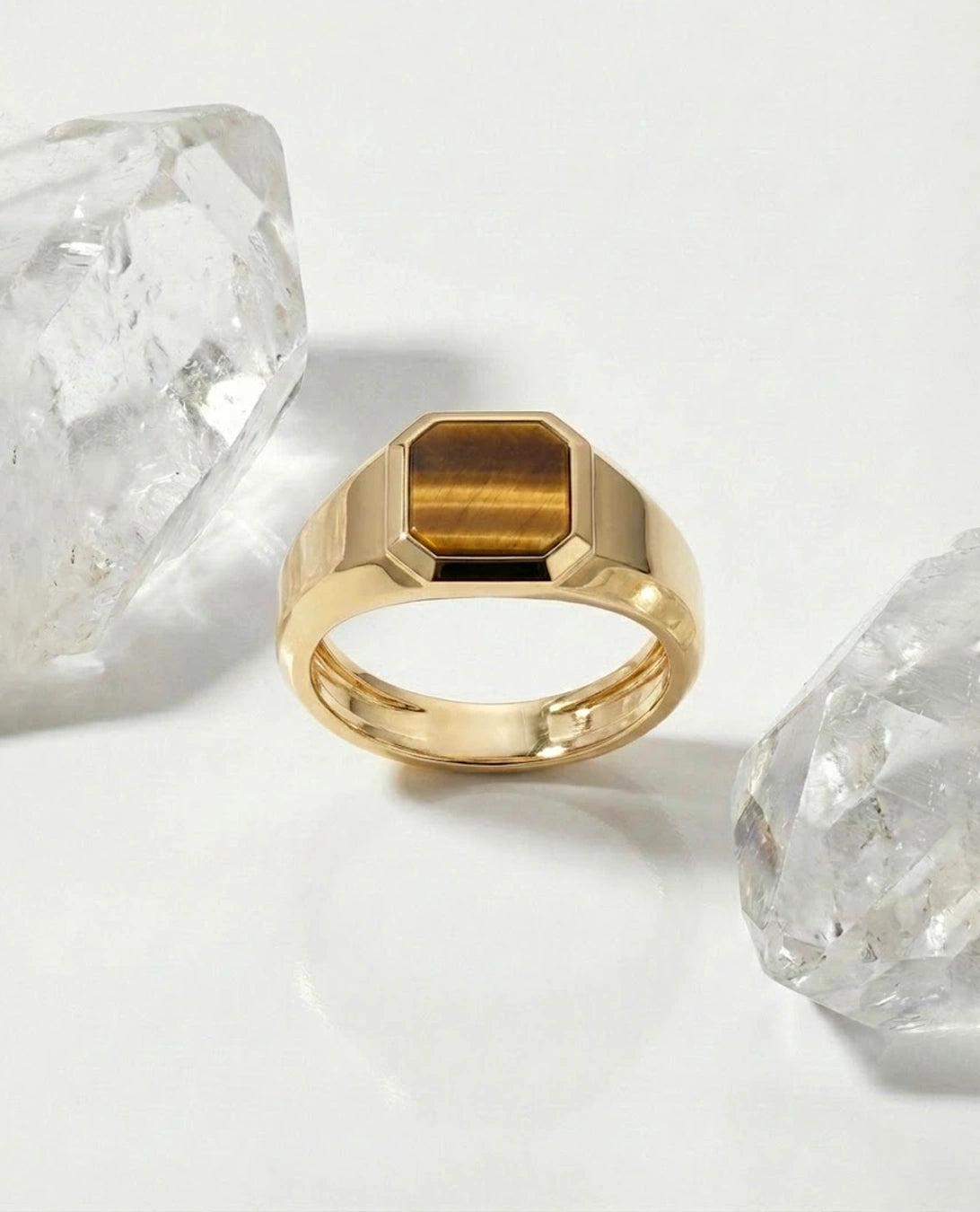 Tiger Eye Signet Ring