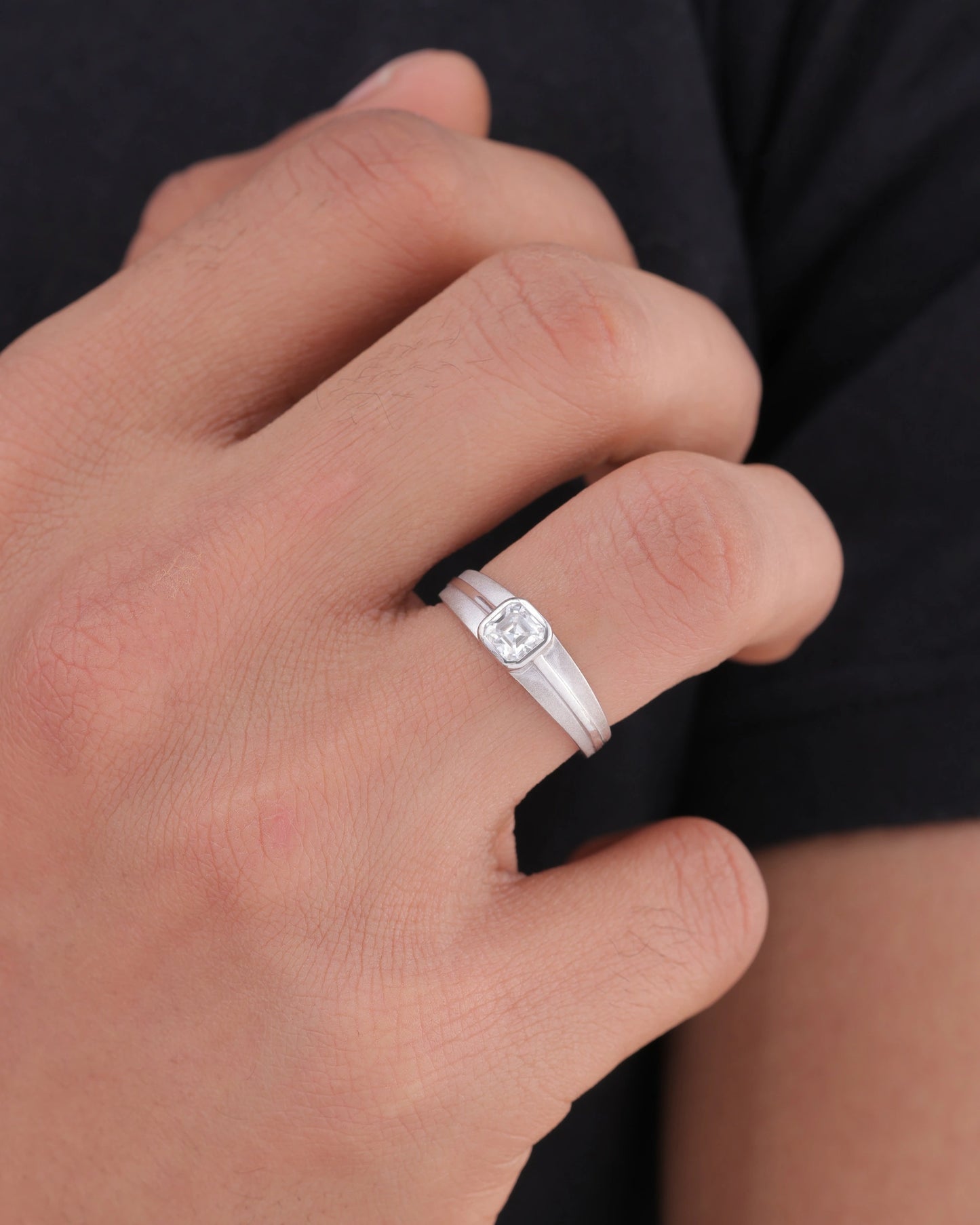 Radiant Bezel Solitaire Band