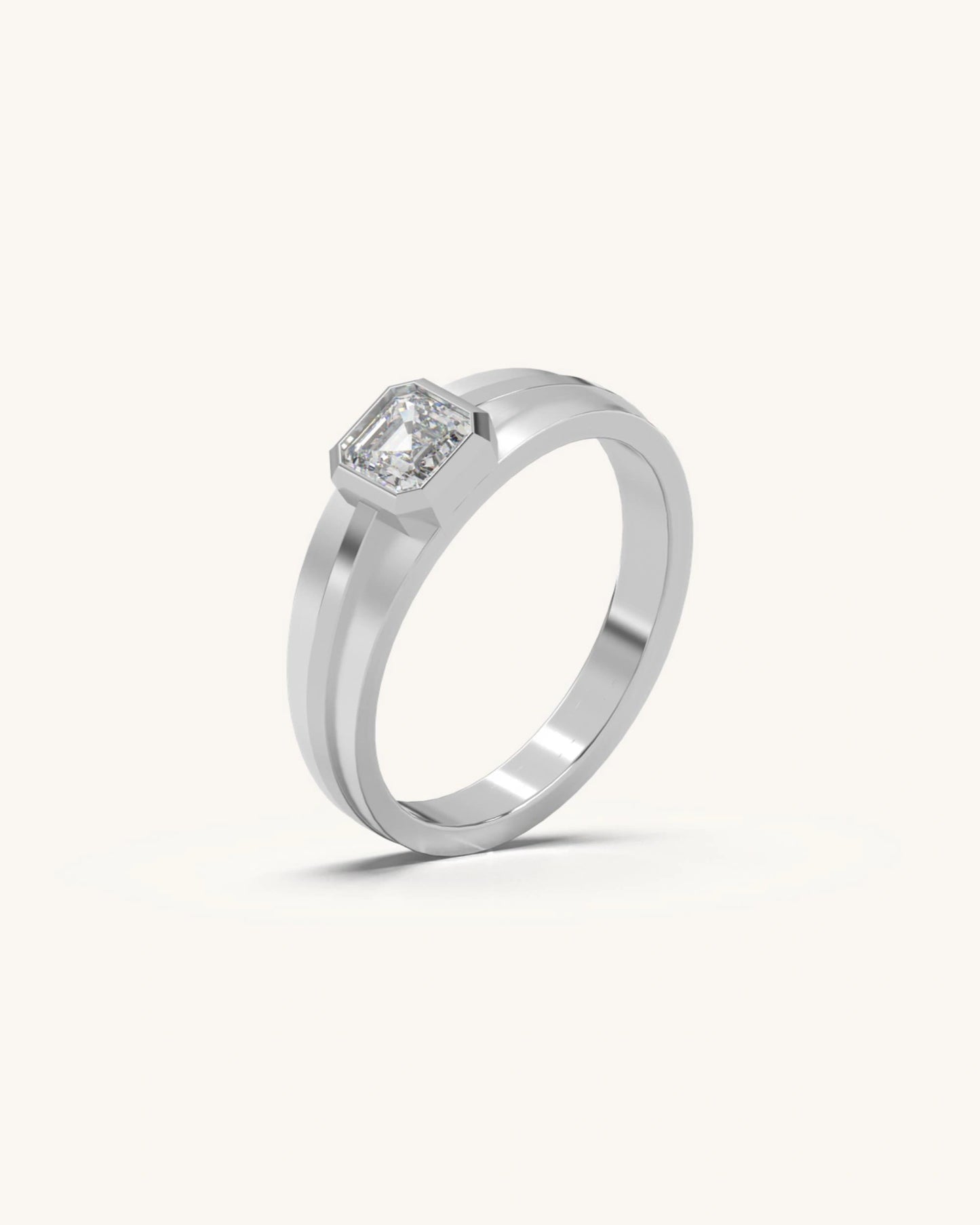 Radiant Bezel Solitaire Band