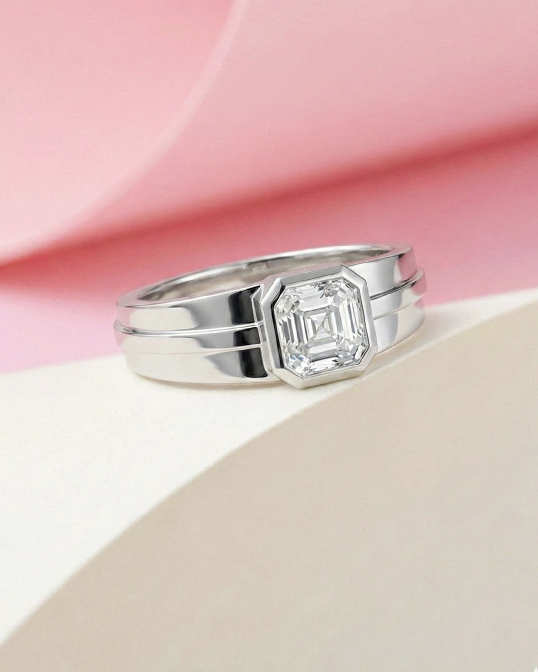 Radiant Bezel Solitaire Band