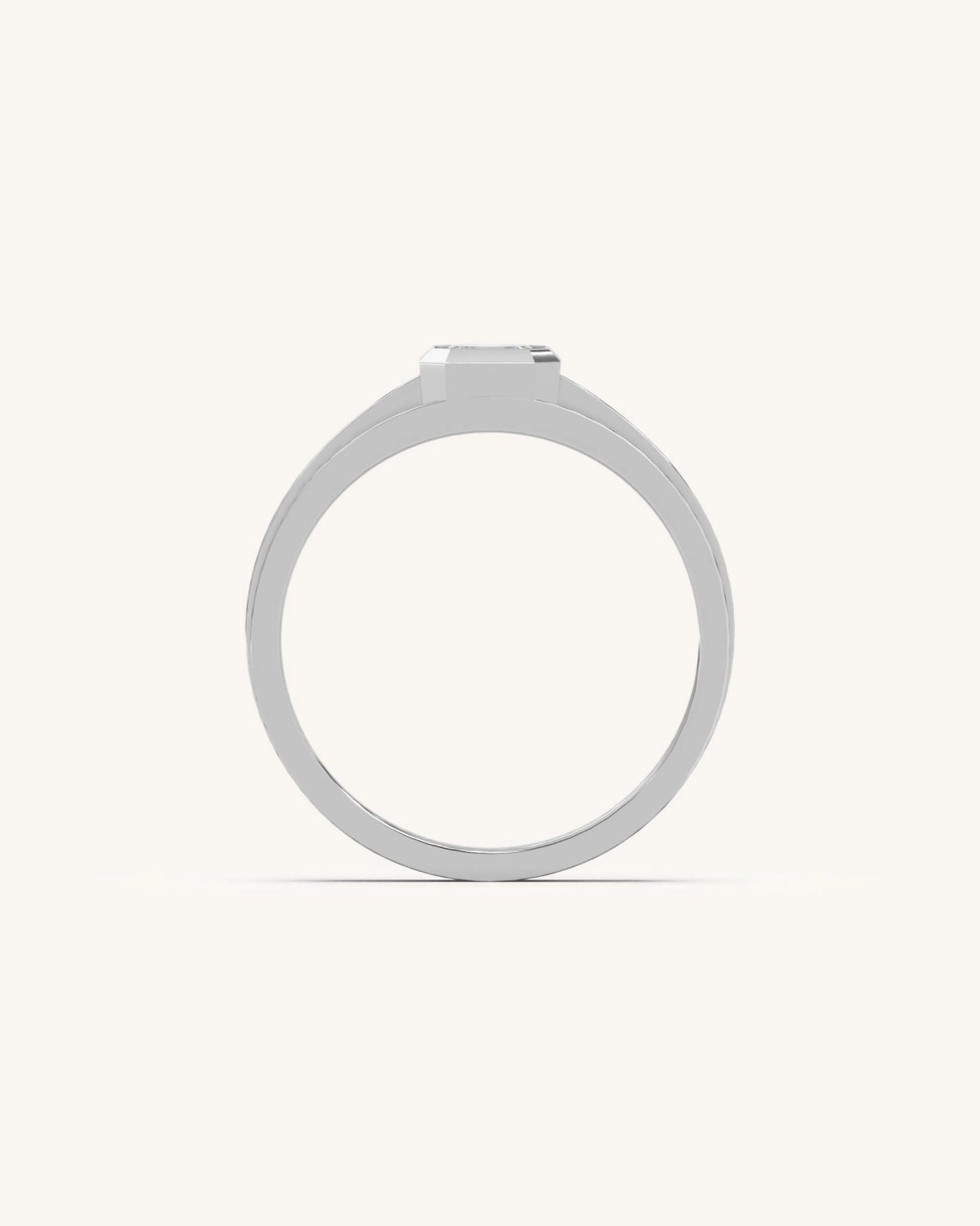 Radiant Bezel Solitaire Band