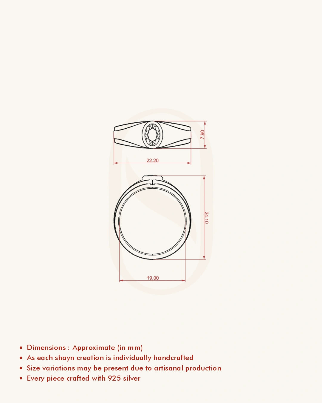 Oval Bezel Solitaire Band