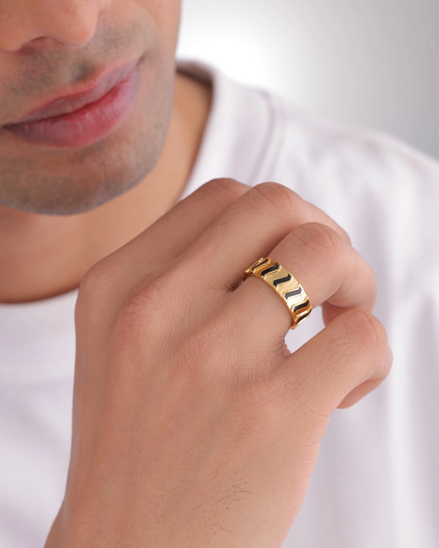 Chevron Inlay Band