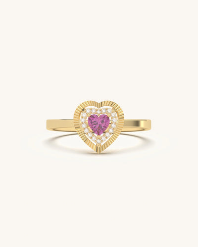 Pink Heart Ring