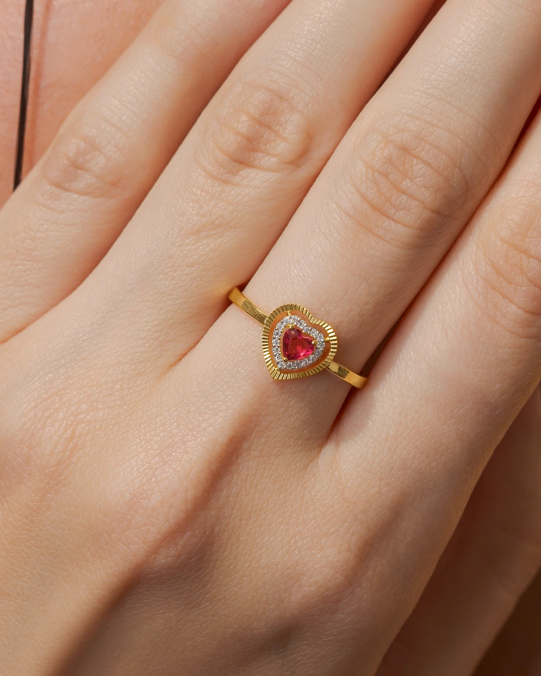 Pink Heart Ring