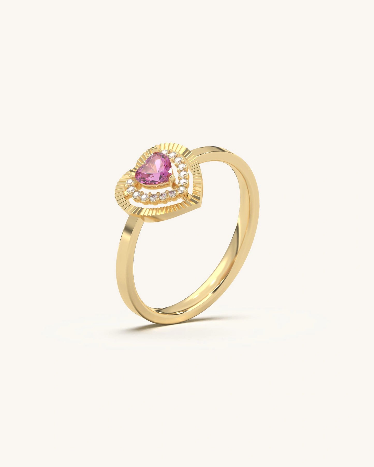 Pink Heart Ring