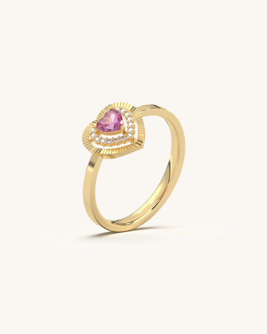 Pink Heart Ring