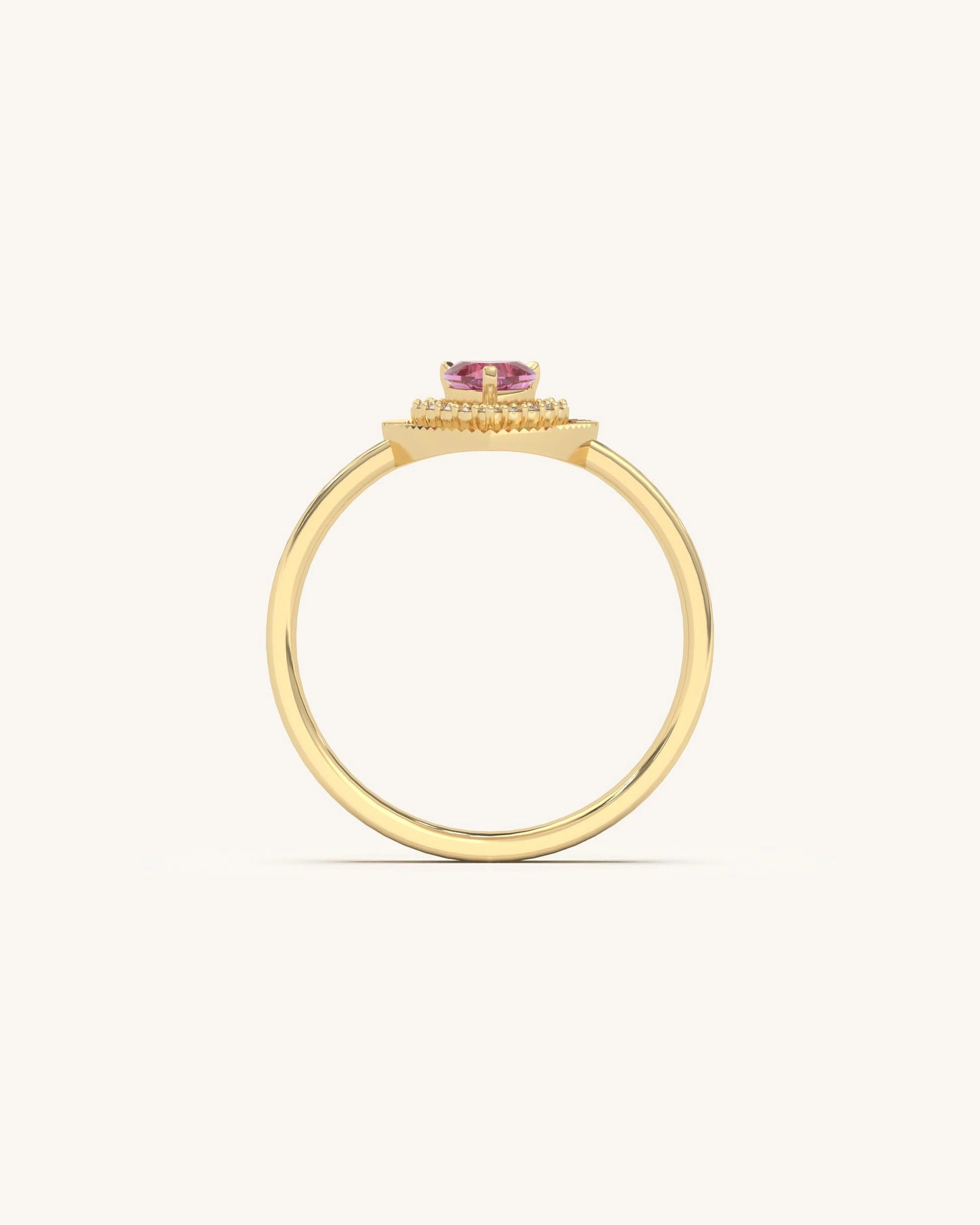 Pink Heart Ring