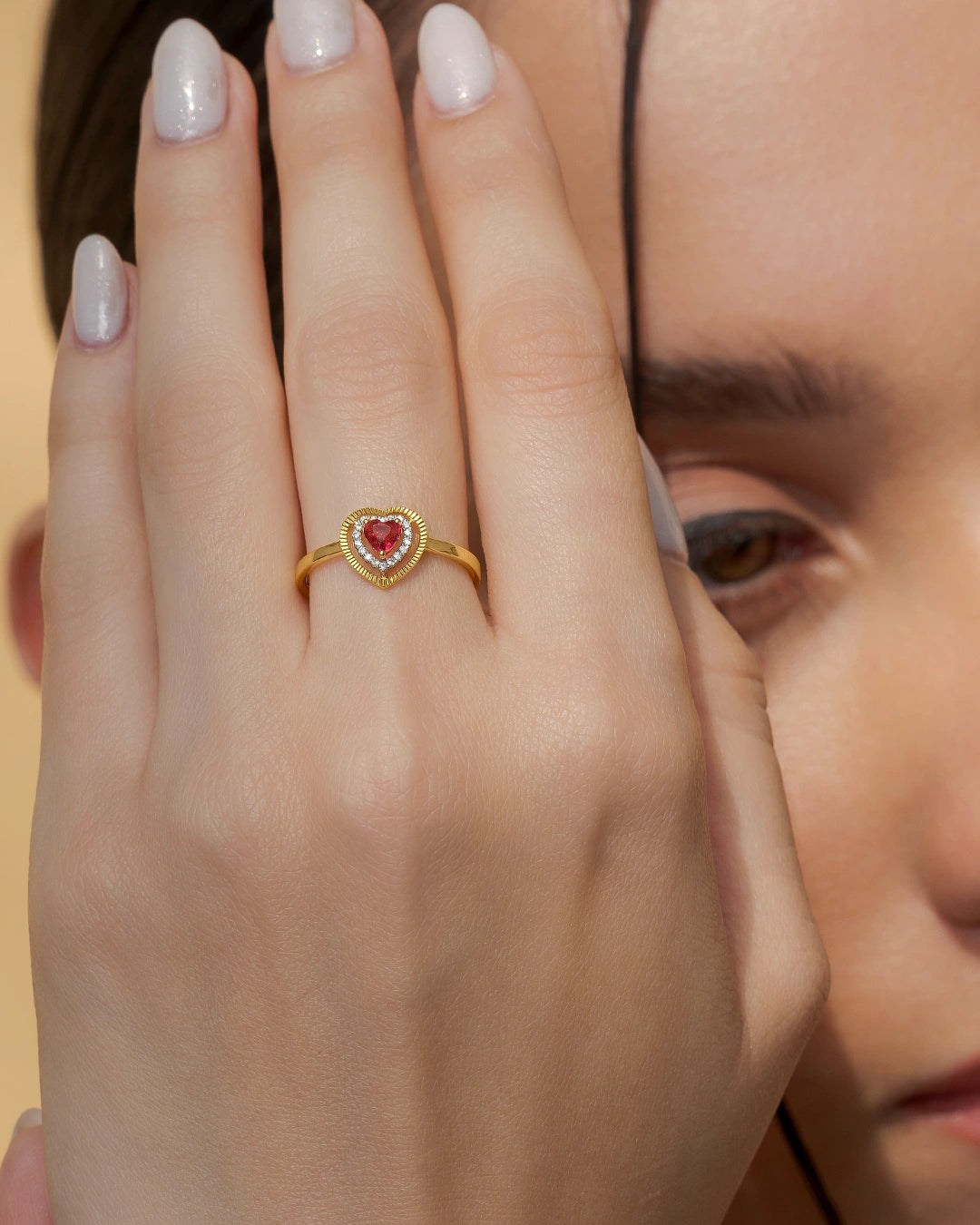 Pink Heart Ring