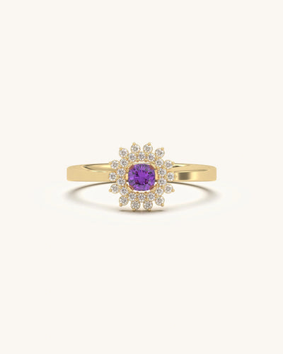Amethyst Bloom Ring