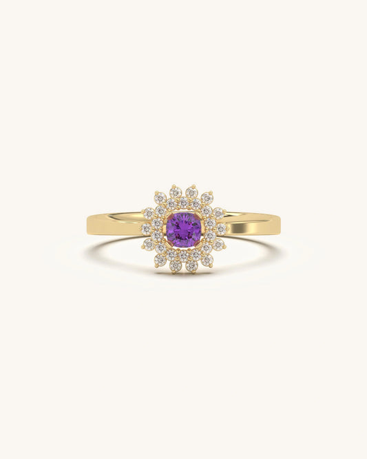 Amethyst Bloom Ring