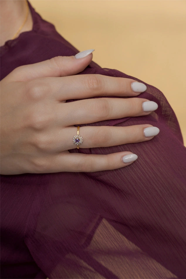 Amethyst Bloom Ring