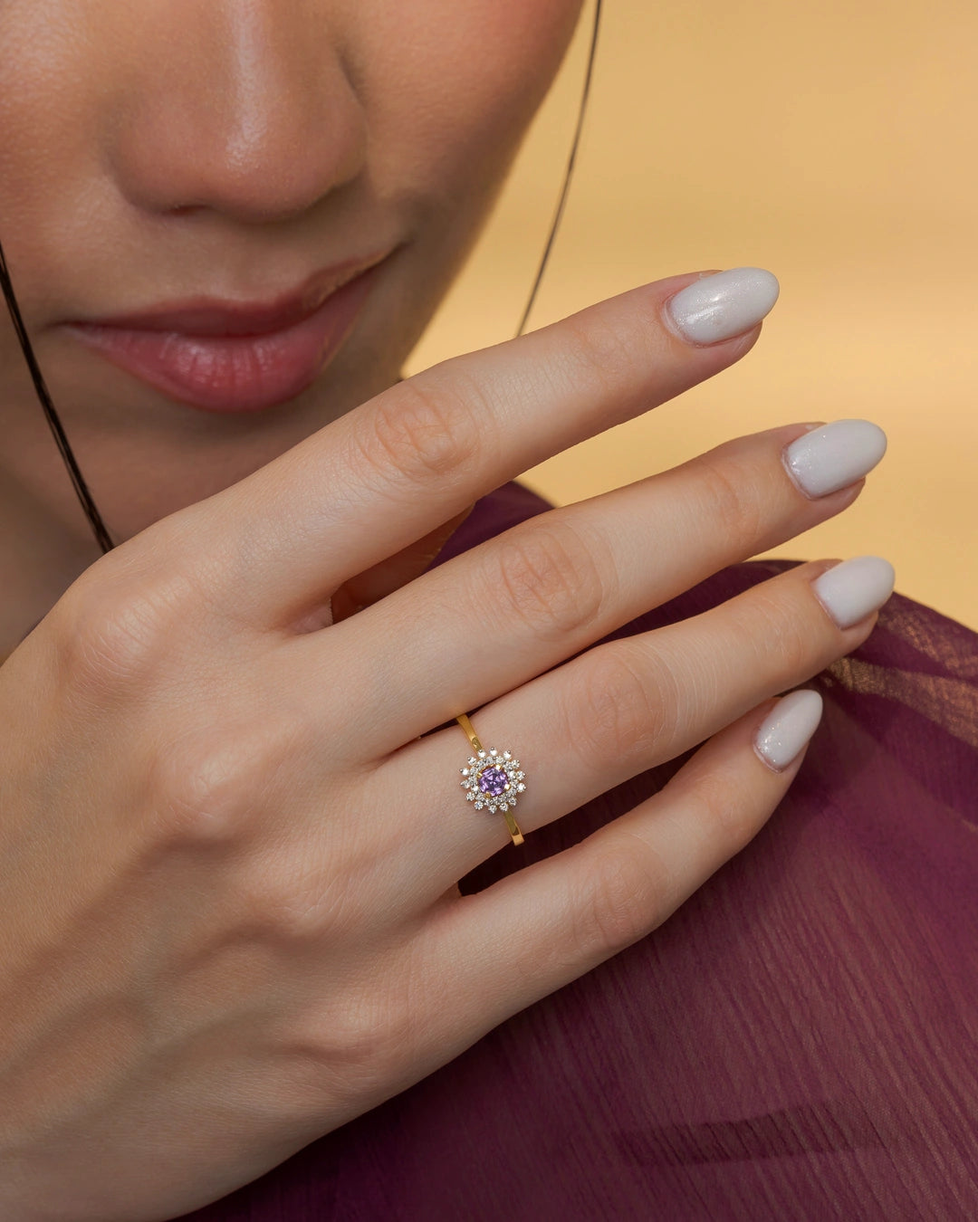 Amethyst Bloom Ring