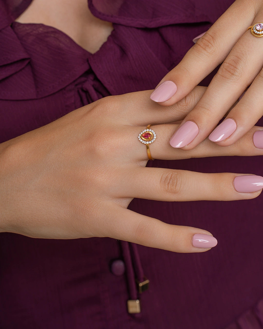 Teardrop Sparkle Ring