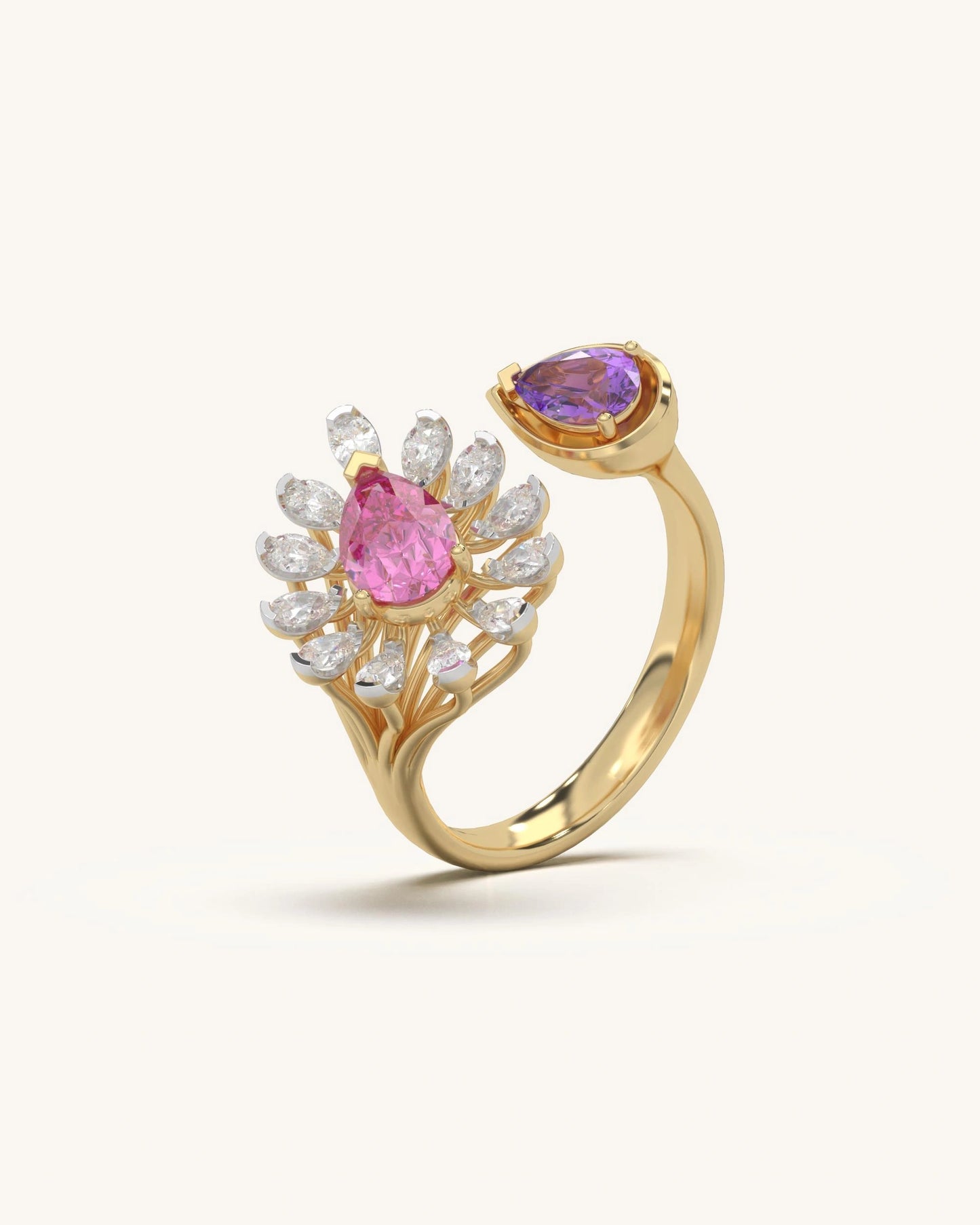 Sunburst Petal Ring