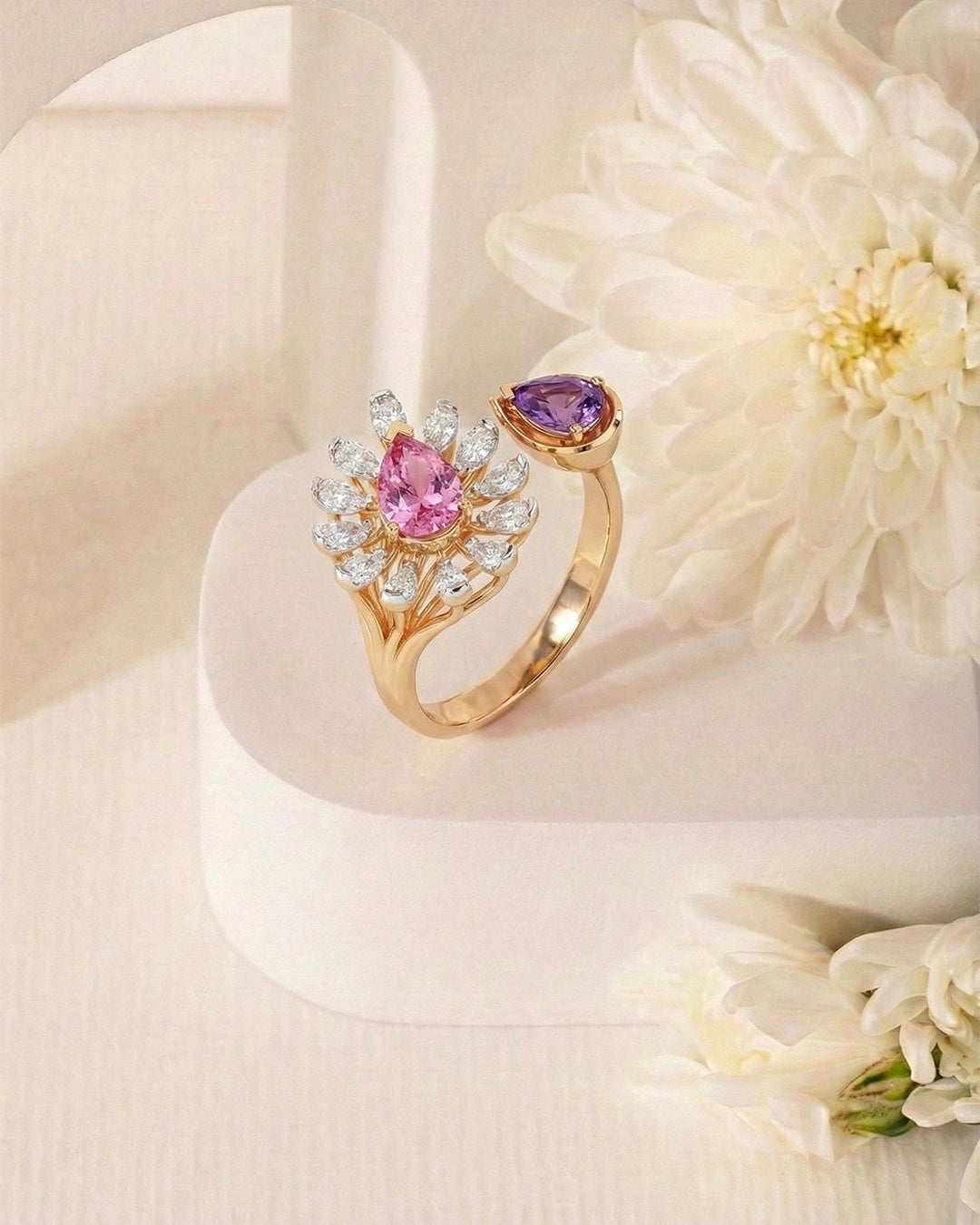 Sunburst Petal Ring
