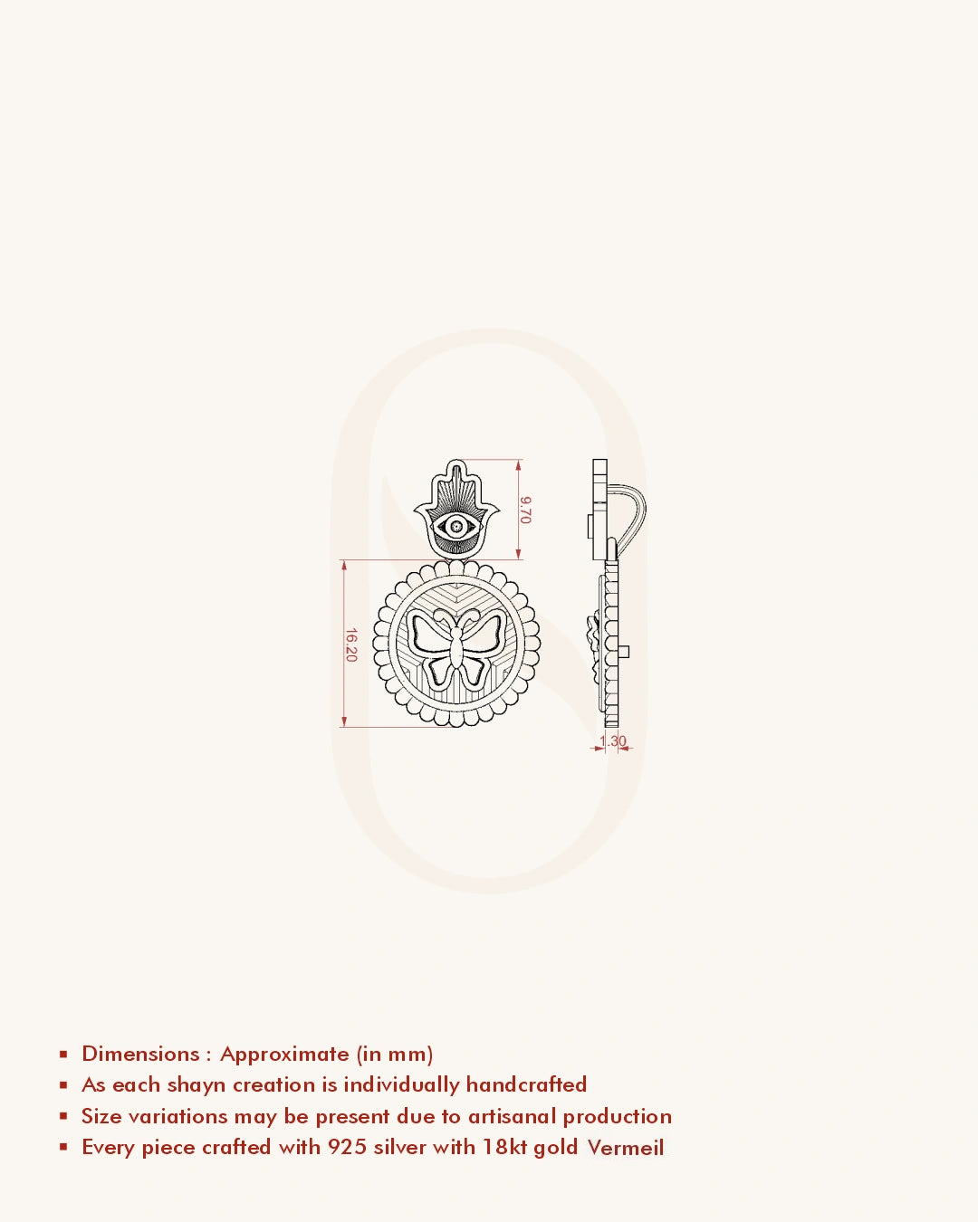 Fluttering Elegance Pendant